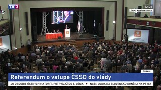 Straníci ČSSD môžu v referende hlasovať o ich vstupe do vlády