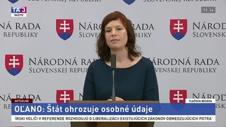 TB V. Remišovej o ohrození osobných údajov štátom