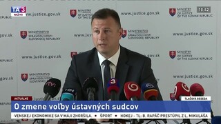 TB ministra spravodlivosti G. Gála o zmene voľby ústavných sudcov