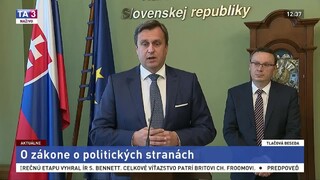 TB A. Danka a T. Bernaťáka o zákone o politických stranách