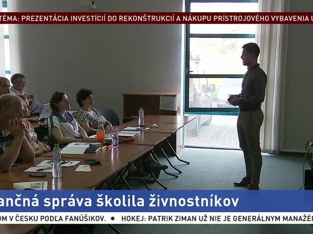 Finančná správa školila živnostníkov, pomoc je bezplatná