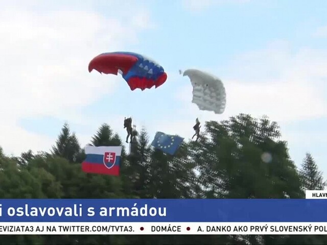 Deti oslavovali s armádou, vojaci predviedli zbrane aj zoskoky