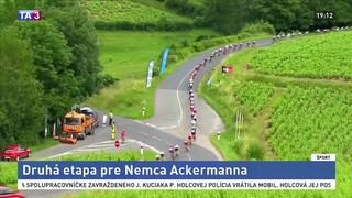 V ďalšej etape cyklistických pretekov bodoval Nemec Ackermann