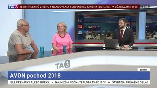 HOSŤ V ŠTÚDIU: A. Straková a V. Bella o desiatom ročníku AVON pochodu