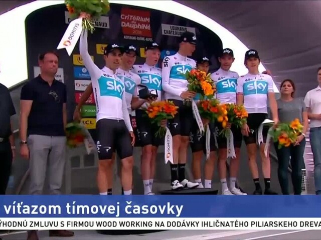 Prvé priečky cyklistickej etapy vo Francúzsku vybojoval tím Sky