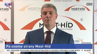 TB B. Bugára a L. Sólymosa po skončení snemu strany Most-Híd