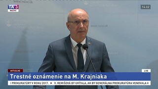Vyhlásenie J. Hoľka k trestnému oznámeniu na poslanca M. Krajniaka
