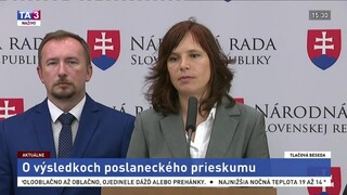 TB V. Remišovej a M. Sopka o výsledkoch poslaneckého prieskumu