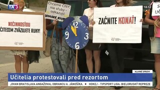 Učitelia protestovali, pozvanie ministerky na rokovanie odmietli