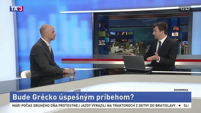 HOSŤ V ŠTÚDIU: Analytik J. Karpiš o situácii v gréckej ekonomike
