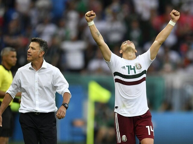 Hráči Mexika zvíťazili nad Kóreou, majú plný počet bodov