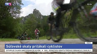 Súľovské skaly prilákali cyklistov, tretiu etapu vyhral Hartl