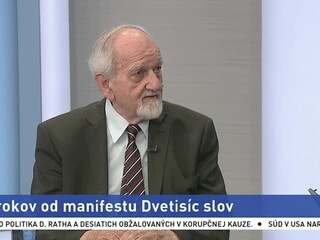 HOSŤ V ŠTÚDIU: historik I. Laluha o výročí manifestu Dvetisíc slov