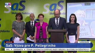 TB strany SaS o výzve pre P. Pellegriniho