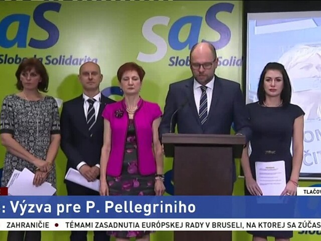 TB strany SaS o výzve pre P. Pellegriniho