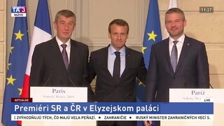TB premiérov Slovenskej a Českej republiky v Elyzejskom paláci