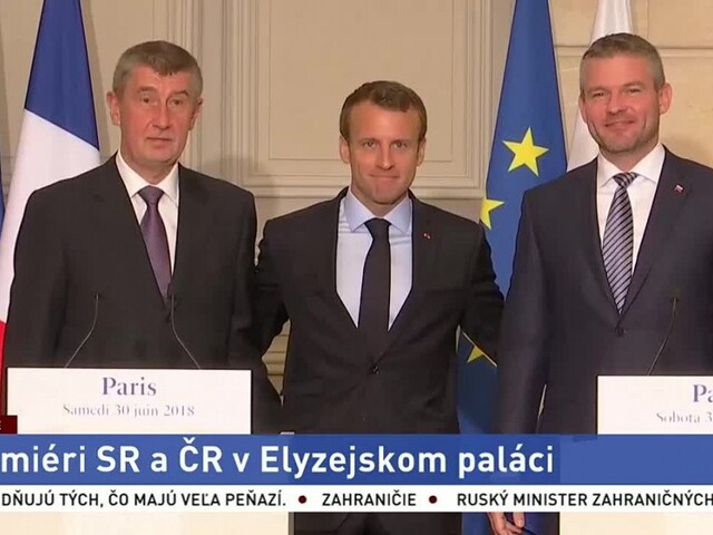 TB premiérov Slovenskej a Českej republiky v Elyzejskom paláci