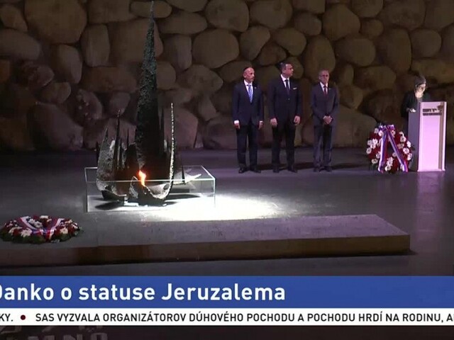 Danko navštívil pomník holokaustu, v Jeruzaleme budeme mať kultúrne centrum