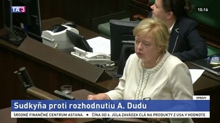 Poľská sudkyňa chce zostať vo funkcii aj napriek spornému zákonu