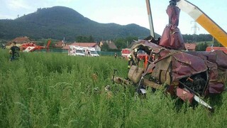 Pri Prešove došlo k havárii vrtuľníka, jedna osoba neprežila