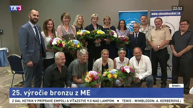 Hráčky slovenskej basketbalovej reprezentácie oslavovali výročie