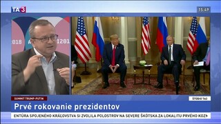 ŠTÚDIO TA3: A. Duleba o rokovaniach Trumpa a Putina