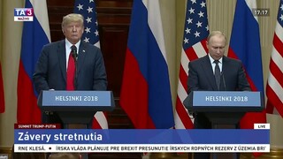 TB D. Trumpa a V. Putina po spoločnom rokovaní