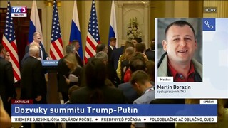 Spolupracovník TA3 M. Dorazín o dozvukoch summitu Trump-Putin