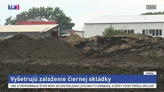 Úrady riešia čiernu skládku, šíri sa z nej prenikavý zápach