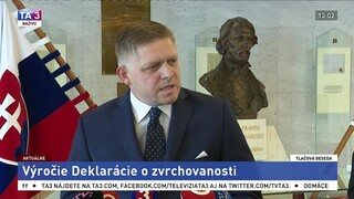 TB R. Fica k výročiu podpisu Deklarácie o zvrchovanosti