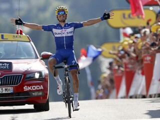 Prvú alpskú skúšku vyhral Alaphilippe, Sagan zvýšil svoj náskok