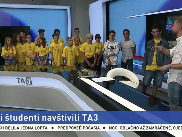 Navštívili nás študenti Detskej Univerzity, v TA3 sa im páčilo