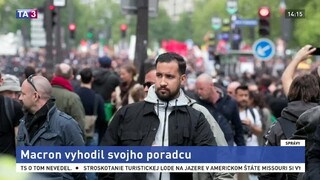 Macronov poradca zbil demonštranta, prezident ho prepustil