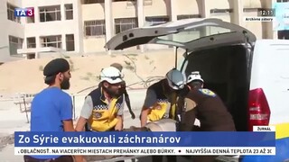 Životy záchranárov v Sýrii boli ohrozené, Izrael ich evakuoval