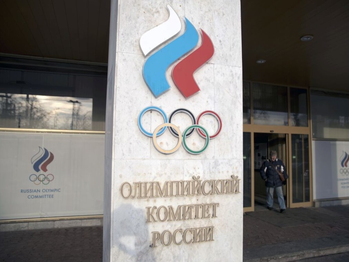 Ruská vlajka olympijské kruhy
