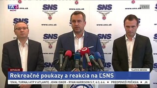 TB predstaviteľov SNS o rekreačných poukazoch a o strane ĽSNS