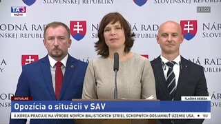 TB zástupcov strán OĽaNO a SaS o situácii v SAV