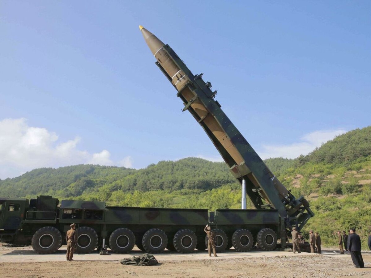 KĽDR kórea balistická raketa strela 1140 px (SITA/AP)