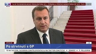 Brífing A. Danka po stretnutí s generálnym prokurátorom