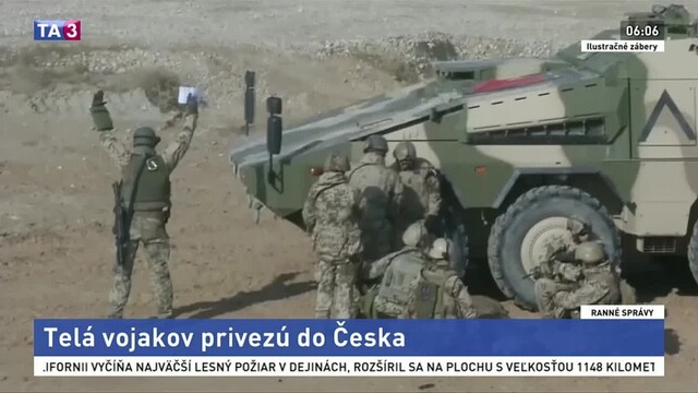 Telá českých vojakov, ktorých zavraždil atentátnik, privezú domov