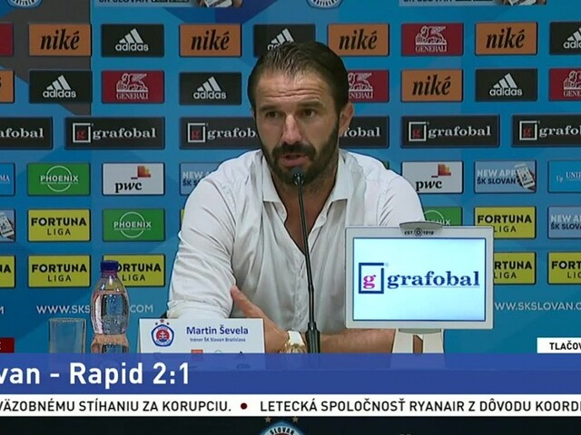 TB trénera ŠK Slovan M. Ševelu po zápase s tímom Rapid Viedeň