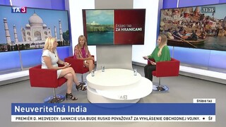 ŠTÚDIO TA3 Za hranicami: N. Fedorová a Janka Sušková o neuveriteľnej Indii