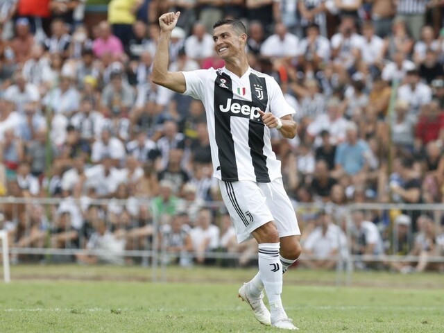Ronaldo hviezdil v drese Juventusu, skóroval hneď v úvode zápasu