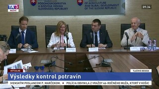 TB G. Matečnej, M. Lapšanského a J. Bíreša o výsledkoch kontrol potravín