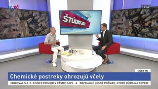 ŠTÚDIO TA3: Včelár R. Moravčík o ohrození včiel chemickými postrekmi
