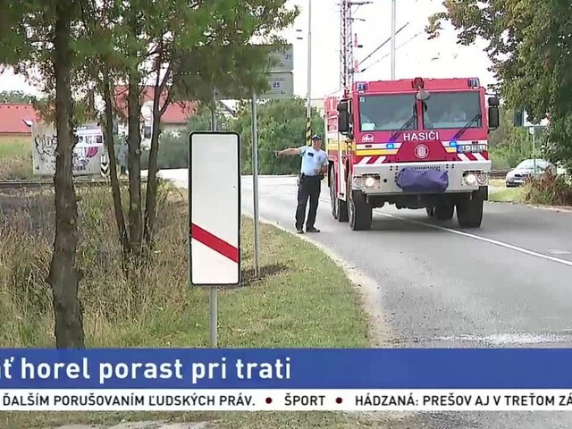 Pri železnici v Senci opäť horelo, k prerušeniu dopravy nedošlo