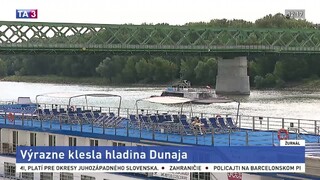 Situácia na Dunaji je kritická, pokles hladiny obmedzuje lode