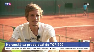 F. Horanský o zlome v jeho tenisovej kariére