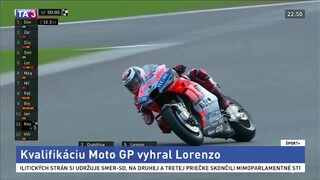 Kvalifikácia MotoGP bola zaujímavá, pole position si vyjazdil Lorenzo