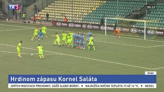 Slovan vyhral v Žiline, skóroval sviatočný strelec Saláta